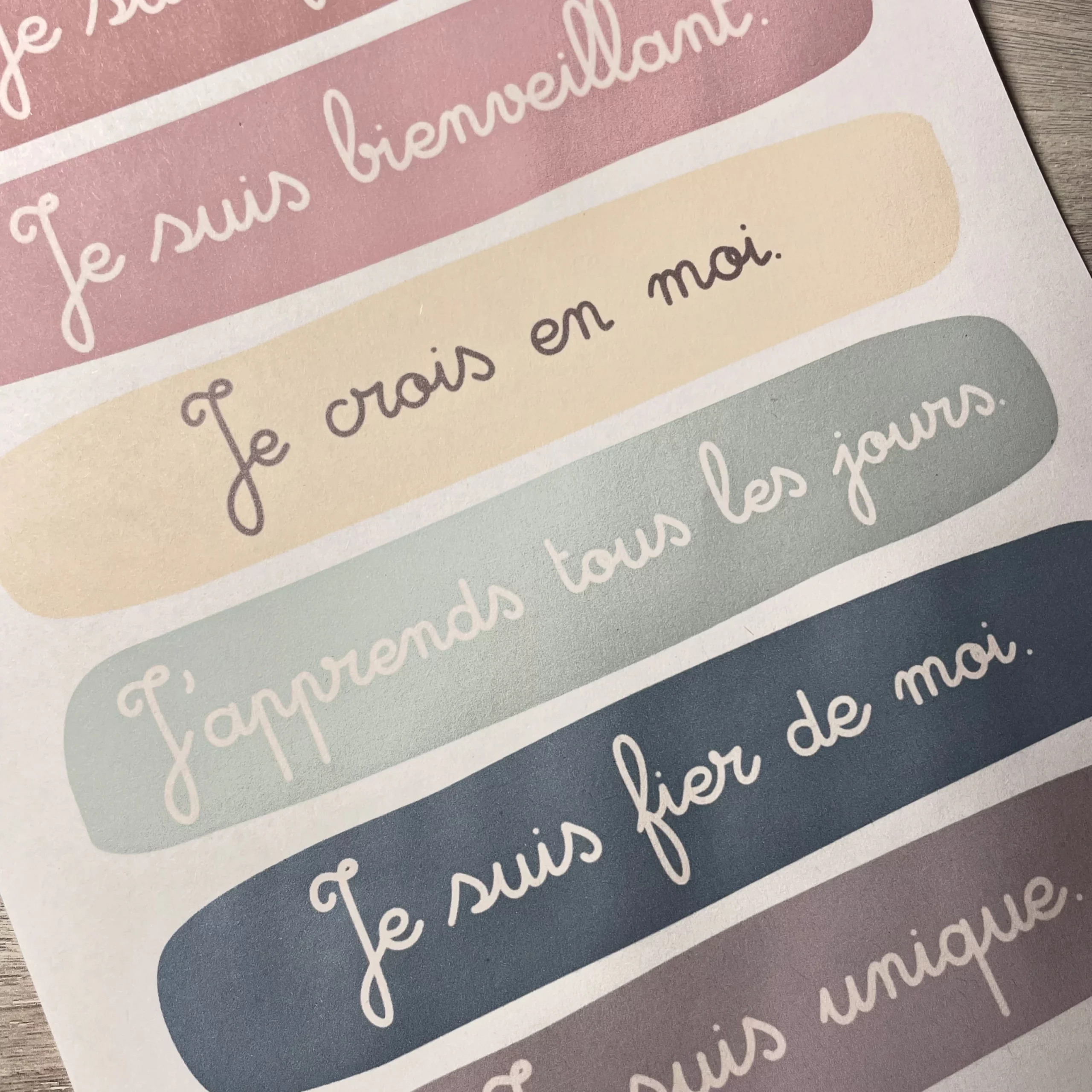 affirmations positives pour enfants
