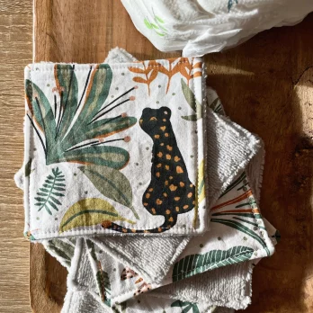 Lingettes Réutilisables Bébé & Enfant – Coton et Bambou
